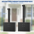 thumbnail image 5 of POCHAR Over-the-Door Locking Drop Box with Height Adjustable & Removable Hinge for Wall Mount - No Drilling or Cutting Needed (Black), 5 of 10