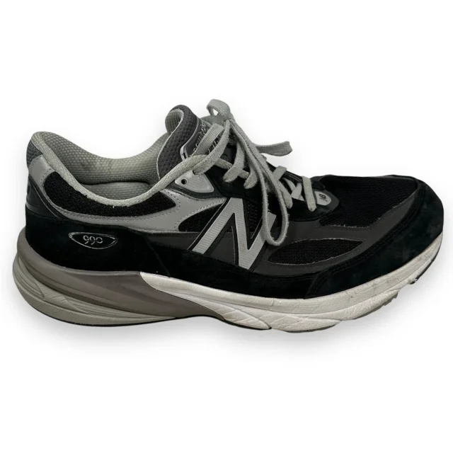 New Balance 990 Running Shoes Men’s 13 2E EE Wide Black WhiteGray Sneakers