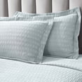 thumbnail image 4 of BNM Diamond Matelasse Cotton Bedspread Set, Full, Sky Blue, 4 of 7