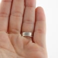thumbnail image 6 of Sterling Silver Letter W Stacking Ring Band, Sizes 5, 6, 7, 8, 9, 10 (8), 6 of 10