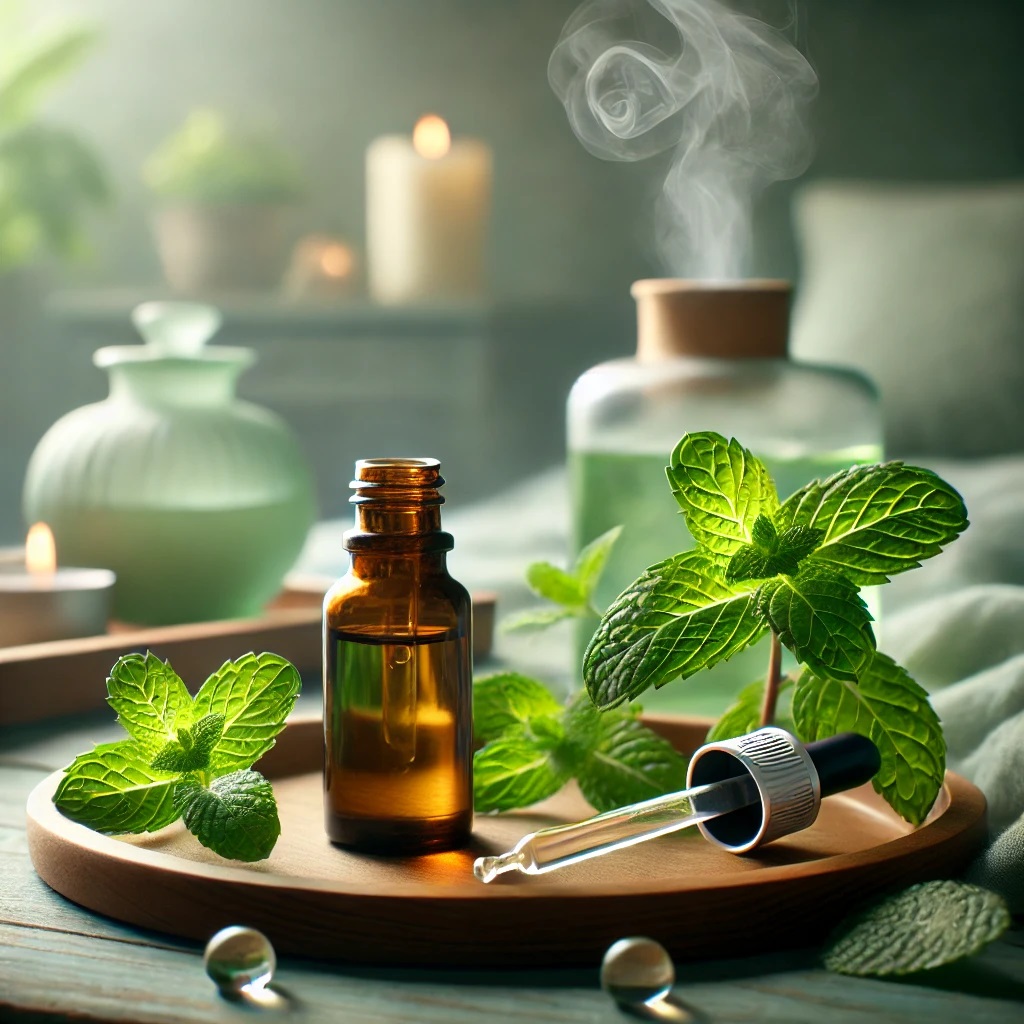 Peppermint (Mentha Piperita) Essential Oil - 8 fl oz (237 ml) Glass Bottle w/ Cap - 100% Pure Essential Oil by GreenHealth