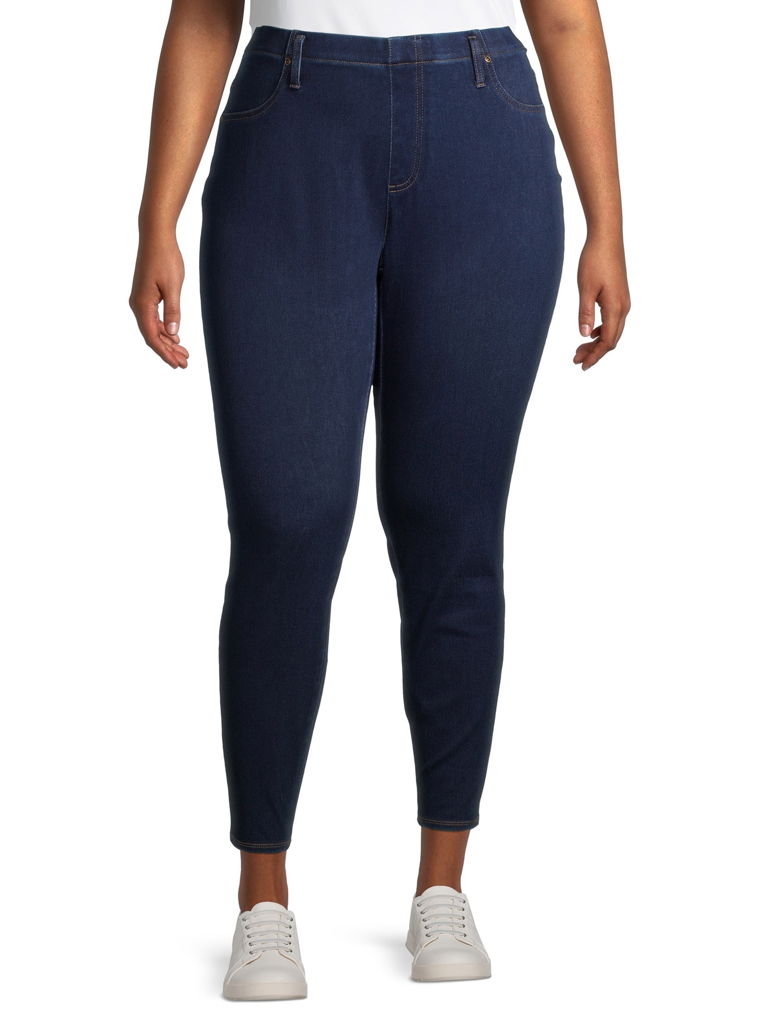 navy blue jeggings walmart