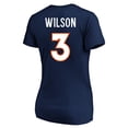 thumbnail image 3 of Women's Fanatics Russell Wilson Navy Denver Broncos Plus Size Player Name & Number V-Neck T-Shirt, 3 of 3