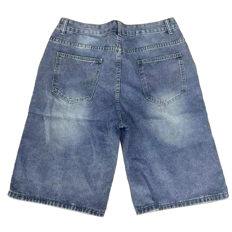 Baggy Cargo Shorts for Men Elastic Waist Jorts Oversized
