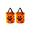 A, variant on Halloween Glowing Pumpkin Candy Bag, Reusable Pumpkin Bucket with LED Light & Top Handles, Halloween Baskets for Kids Trick or Treat Supplies, Birthday Party Goody Favors, 10x10x12 Inch, A
