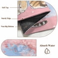 thumbnail image 6 of Round Rugs 5 Ft, Pink Cat Non Slip Area Rugs for Kitchen Bedroom Entryway, Spring Cherry Blossoms Botanical Blue Sky Washable Carpet Runner Rug Floor Mats for Bedroom Home Decor, 6 of 8