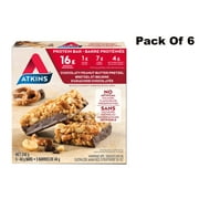 Atkins Peanut Butter Granola Protein Bar. (Pack of 6) Total 30 BARS