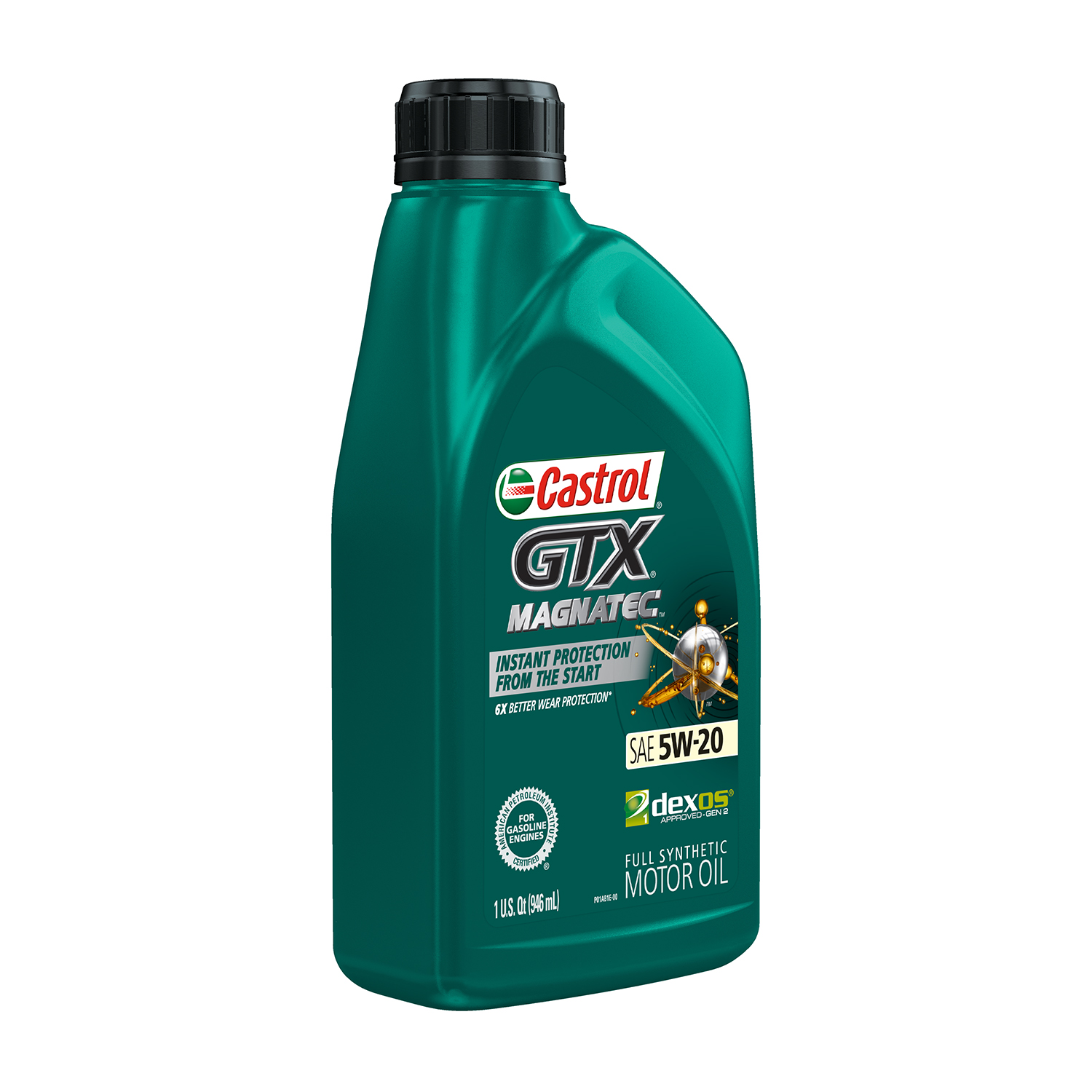 Castrol GTX MAGNATEC 5W-20 Full Synthetic Motor Oil, 1 Quart