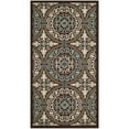 thumbnail image 5 of SAFAVIEH Veranda Durga Geometric Indoor/Outdoor Area Rug, 5'3" x 7'7", Chocolate/Cream, 5 of 8