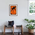 thumbnail image 3 of Art.com Happy Halloween, Black Cat Art Print, Brown Frame Wall Art, 21" x 29", 3 of 5
