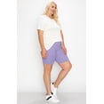 thumbnail image 3 of Women's Plus Size Casual Band Waist Biker Shorts Pants Made in USA, 3 of 4