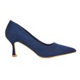 thumbnail image 3 of XY London Womens Lisa Pointed Mid Stiletto Court Shoes, 3 of 5