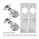 thumbnail image 1 of Paquete 4 Placas ReparacióN Bisagras Gabinete con 2 Paquetes de Suave SuperposicióN , Placa Kit para, 1 of 5