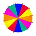 thumbnail image 1 of Juguete de juego de equipo al aire libre Amyese Rainbow Play Parachute de 6 m, 1 of 7