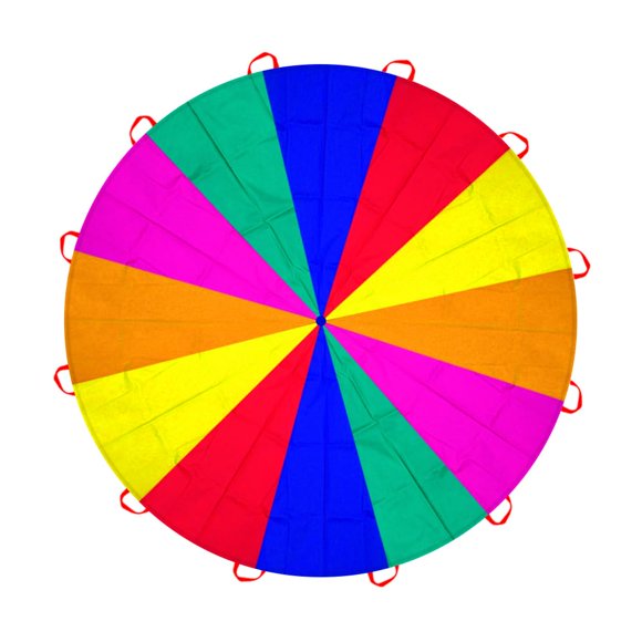 Juguete de juego de equipo al aire libre Amyese Rainbow Play Parachute de 6 m
