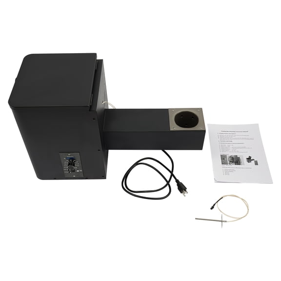 TR039 Vertical Pellet Smoker Hopper Assembly Kit, 180450℉ Auto Pellet Feeding BBQ Grill Accessory, US 110V Plug