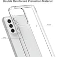thumbnail image 2 of GHSDFBB Antichoc Conçu pour Samsung Galaxy A53 5G Étui, Dos en Acrylique Dur Transparent + Pare-Chocs en TPU Souple [Résistant aux Rayures] [Protection de l'Objectif] [Pare-Chocs à Coussin d'Air] Couverture/étui -Pouces -Clair, 2 of 6