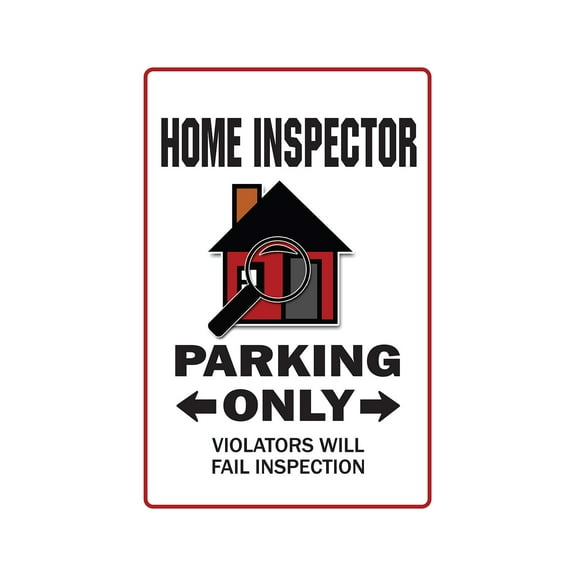 SignMission 8 x 12 in. Home Inspector Parking Decal - Inspection Real Estate Broker House