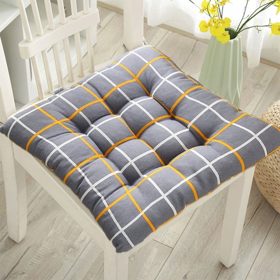 Chair Cushions for Dining Chairs, Non-Slip Kitchen Seat Cushions with Ties, 16" x 16", Outdoor Indoor Thick Seat Pads