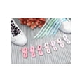 thumbnail image 5 of INSPIRE CHIC Flat Shoestrings Heart Printed Shoe Lace for Sneakers 1 Pair Light Blue 120cm/47.2", 5 of 5