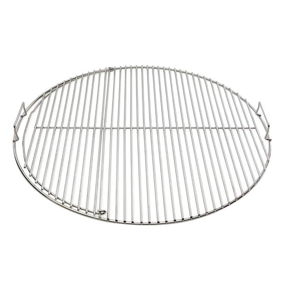 SnS Grills EasySpin 22" Hinged Grill Grate for Weber 22" Kettle — 304 Stainless Two-Zone Replacement