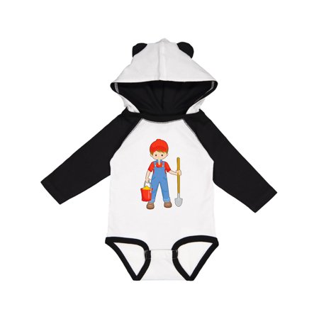 

Inktastic Farming Boy with Bucket and Shovel Gift Baby Boy or Baby Girl Long Sleeve Bodysuit