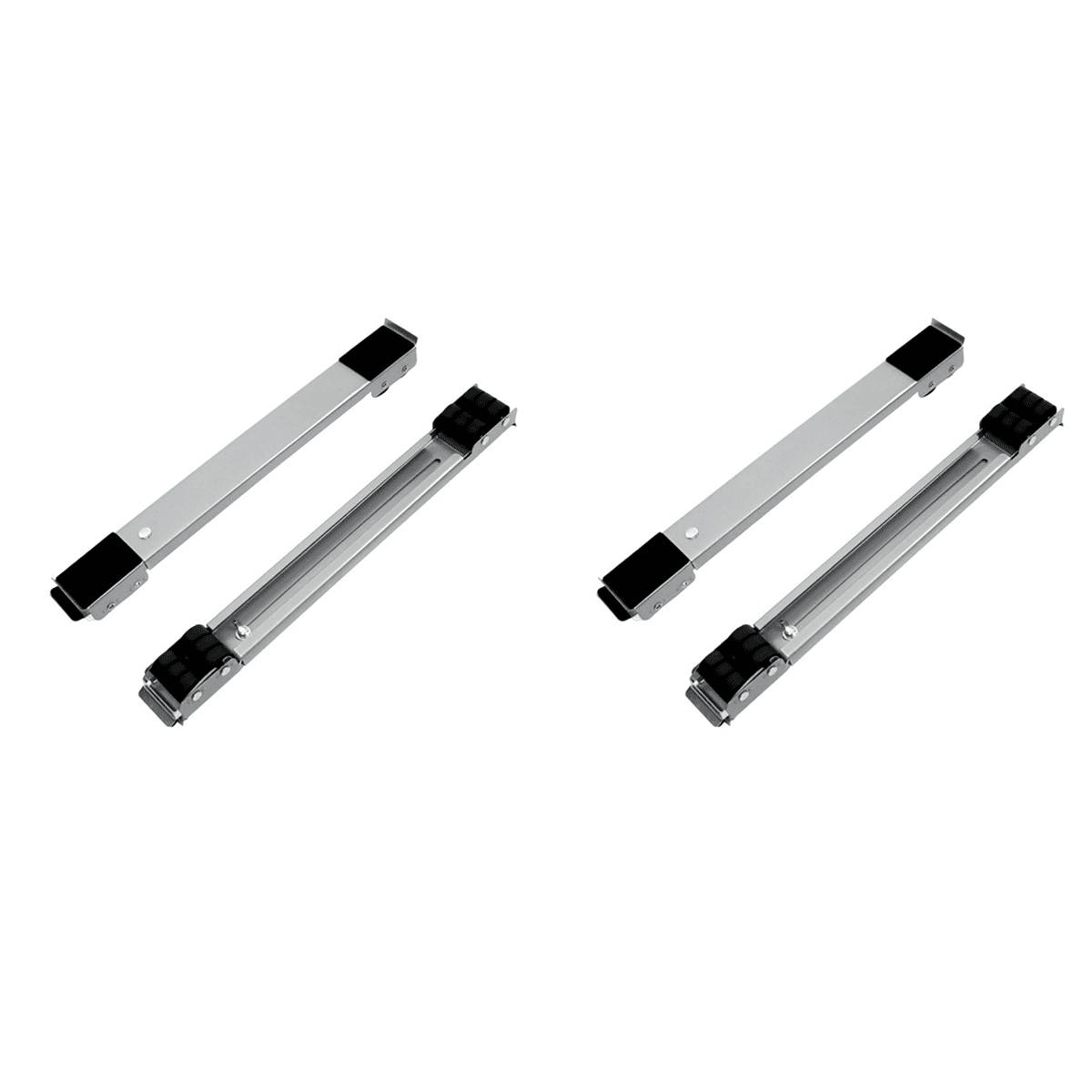 2X Washing Machine Base Stand Trolley Feet Movable Adjustable Telescopic Fridge Stand Wheel for Dryer Refrigerator -Grey,2 x Washing Machine Base,Grey