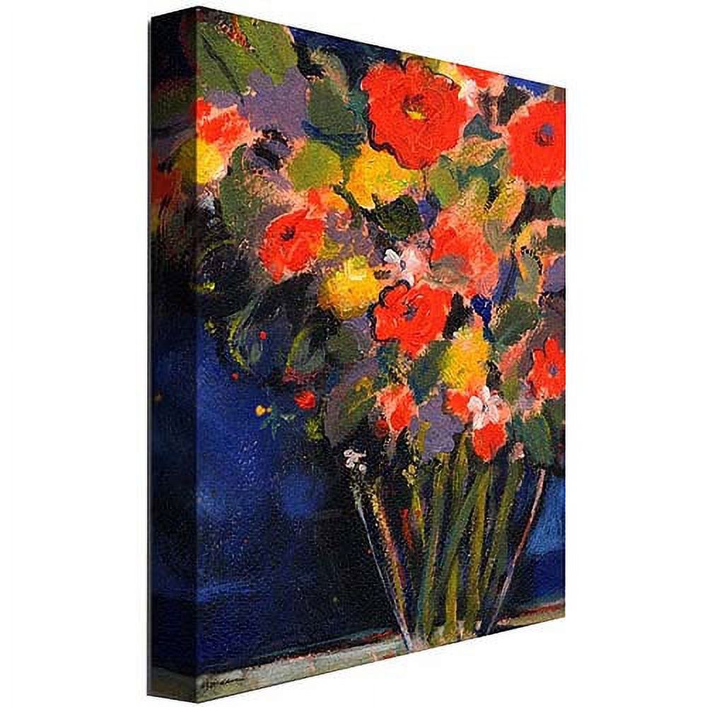 Trademark Art "Blue Wall" Canvas Wall Art by Shelia Golden