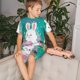 thumbnail image 4 of Balery Happy easter Conjunto de Pijama Infantil de Manga Corta con Estampado – Ropa de Dormir de Algodón Suave-4X-Large, 4 of 6