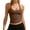 Coffee, variant on SGMVNU Workout Tops for Women Racerback Basic Tank Summer 2026 Camisole V Neck Slim Fit Ribbed Sleeveless Size: L Yellow
