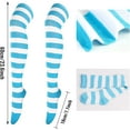 thumbnail image 3 of JIANFANG Women's Extra Long Opaque Striped Over Knee Thigh High Stockings Socks, 3 of 4