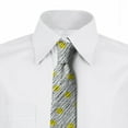 thumbnail image 3 of Necktie, Yellow Sketchy Polka Dots, 3.7", Yellow Pearl Black, by Ambesonne, 3 of 4