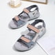 thumbnail image 4 of Sandalias para Mujer JShteea Antideslizantes Punta Abierta Primavera Verano Gris 39, 4 of 9