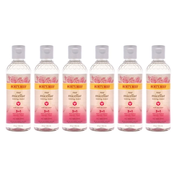 Agua Micelar Tonificante de Rosas Burts Bees 8 oz Paquete de 6
