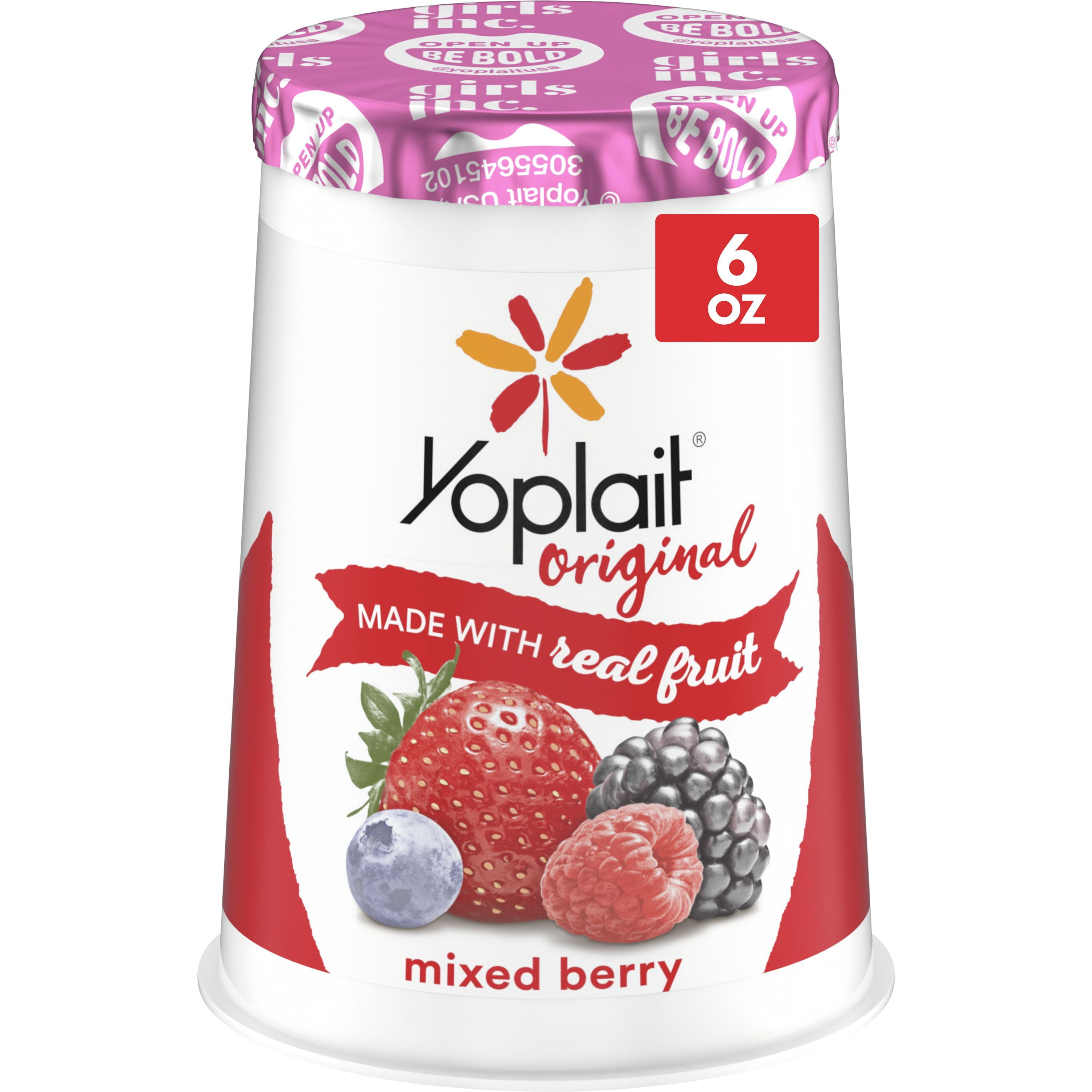 Yoplait Original, Mixed Berry Low Fat Yogurt, 6 oz