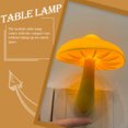 thumbnail image 2 of Yellow Plastic Desk Lamp for Decor Modern Compact Size bedside light with US Plug 6.7 inches, 2 of 8
