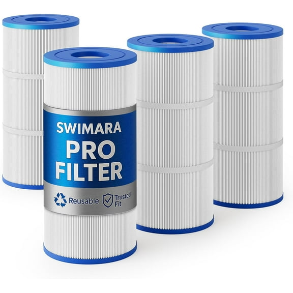 Upgraded 5oz CCP240 Pool Filter Cartridges, Compatible with Pentair Clean & Clear Plus 240 (#160310), Replaces OEM 178569, R173572, Pleatco PCC60, 4-Pack, 240 Sq.Ft Total, Premium Media