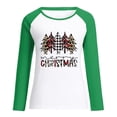thumbnail image 1 of Camisas Navideñas Para Mujer, Camisetas de Manga Larga, Regalo de Temporada Navideña, Blusa Con Costuras A Juego Para Mujer Odeerbi  ODB205573, 1 of 7