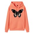 thumbnail image 1 of Gibobby Sudadera con capucha mujer, Sudaderas con capucha y sudaderas con capucha para mujer con diseño gráfico para mujer(Naranja,CH), 1 of 3