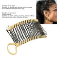 thumbnail image 3 of 2 PCS Banana Hair Clips, Toothed Construction Vintage Clincher Comb Tools Banana Hair Grips Fishtail Hair Clip for Wearing Working Writing and Reading, 3 of 8