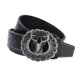 thumbnail image 3 of Cinturón de material cuero PU para hombre, vaquero americano Hebil Hebil de venado Cinturón Pantalones Correa de cinturo , negro Soledad cinturón de moda para hombre, 3 of 7