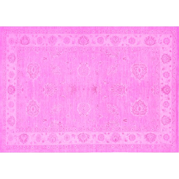 Ahgly Company Indoor Rectangle Persian Pink Traditional Area Rugs, 5' x 7'