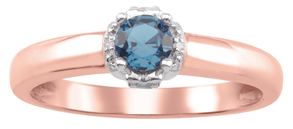 Personalized Birthstone Ring in 10k Gold by Jewlster