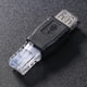 thumbnail image 2 of Convertidor de cable de red LAN Ethernet RJ45 macho a USB hembra con cabezal de cristal CHAXIN, 2 of 8