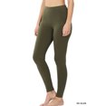 thumbnail image 4 of 2 Packs of Zenana Women Premium Cotton High Waist Full Ankle Length Leggings, 4 of 5