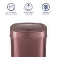 thumbnail image 6 of Nine Stars Automatic Bathroom Trash Can, 4 Gallon Stainless Steel, Motion Sensor Hands-Free Soft-Close Lid Garbage Bin, Burgundy, 6 of 6