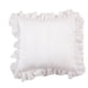 thumbnail image 2 of Fundas decorativas para cojines - 45x45cm y 50x30cm Juego de 2 - diseño blanco con volantes y cremallera oculta para sofá y cama, 2 of 6