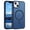 Blue, variant on DOMAVER Magnetic iPhone 14 Plus Case / iPhone 15 Plus Case (6.7") - Slim Fit Matte Translucent Cover | MagSafe Compatible | Shockproof Anti-Yellowing | Black