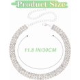 thumbnail image 4 of Collier Ras-du-Cou en Diamant Argent Strass Ras-du-Cou Bijoux pour Femmes -, 4 of 4