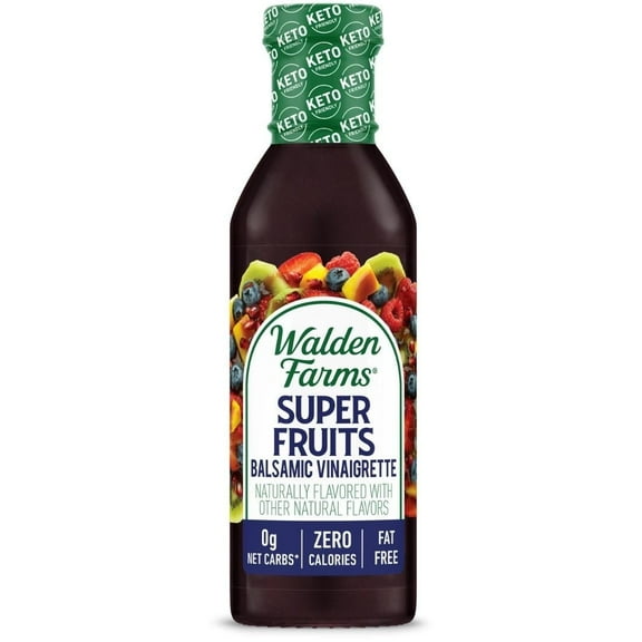 Walden Farms Super Fruits Balsamic Vinaigrette -- 12 fl oz Pack of 4